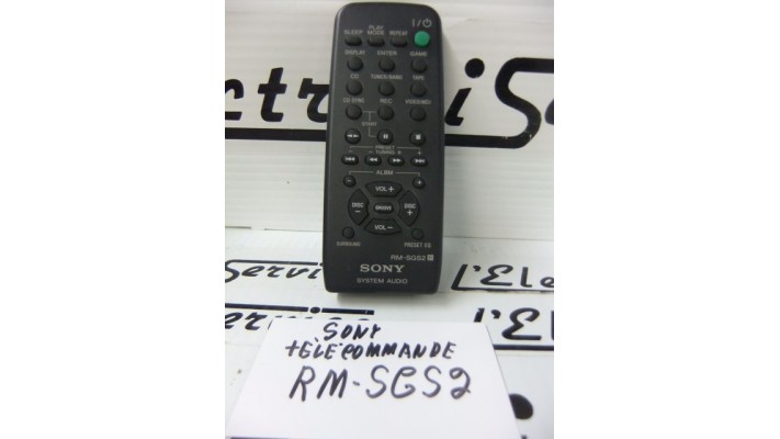 Sony RM-SGS2 remote control.